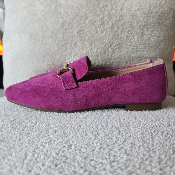 Fuchsia Suede Loafers for Women - Picture 5 of 5